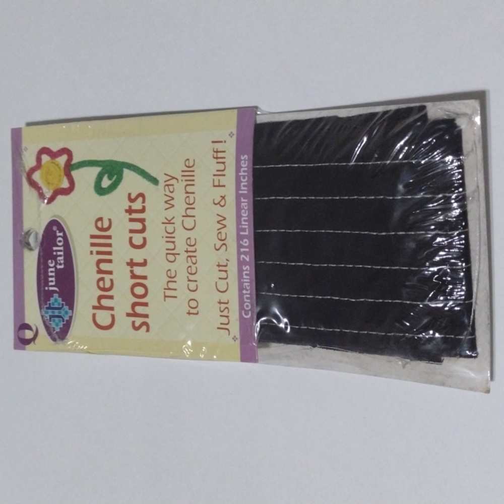 2/$15 Black Chenille Shortcuts June Tailor JT271WM